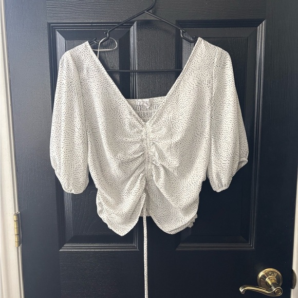 Sienna Sky Tops - ‼️Price Drop‼️End of Summer Sale‼️ Sienna Sky White Smocked Blouse